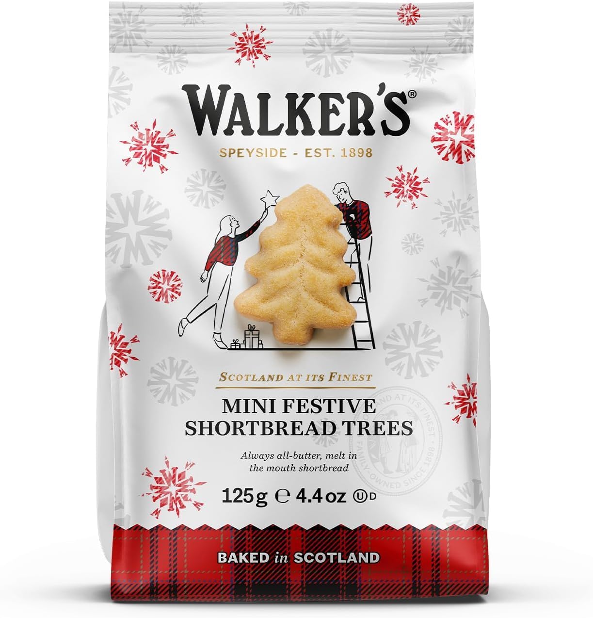 Festive Mini Bag Shortbread Trees