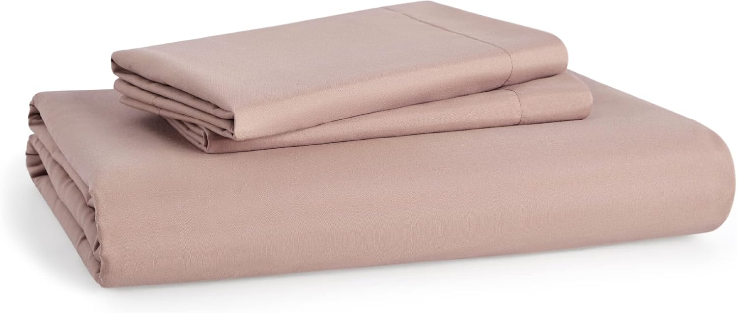 Bedsure Duvet Cover Queen Size - Soft Double Brushed Bedding Set for Kids & Adults, Zipper Closure, 3 Pieces, Includes 1 Duvet Cover (90"x90") & 2 Pillow Shams, NO Comforter, Dusty Rose - Image 9