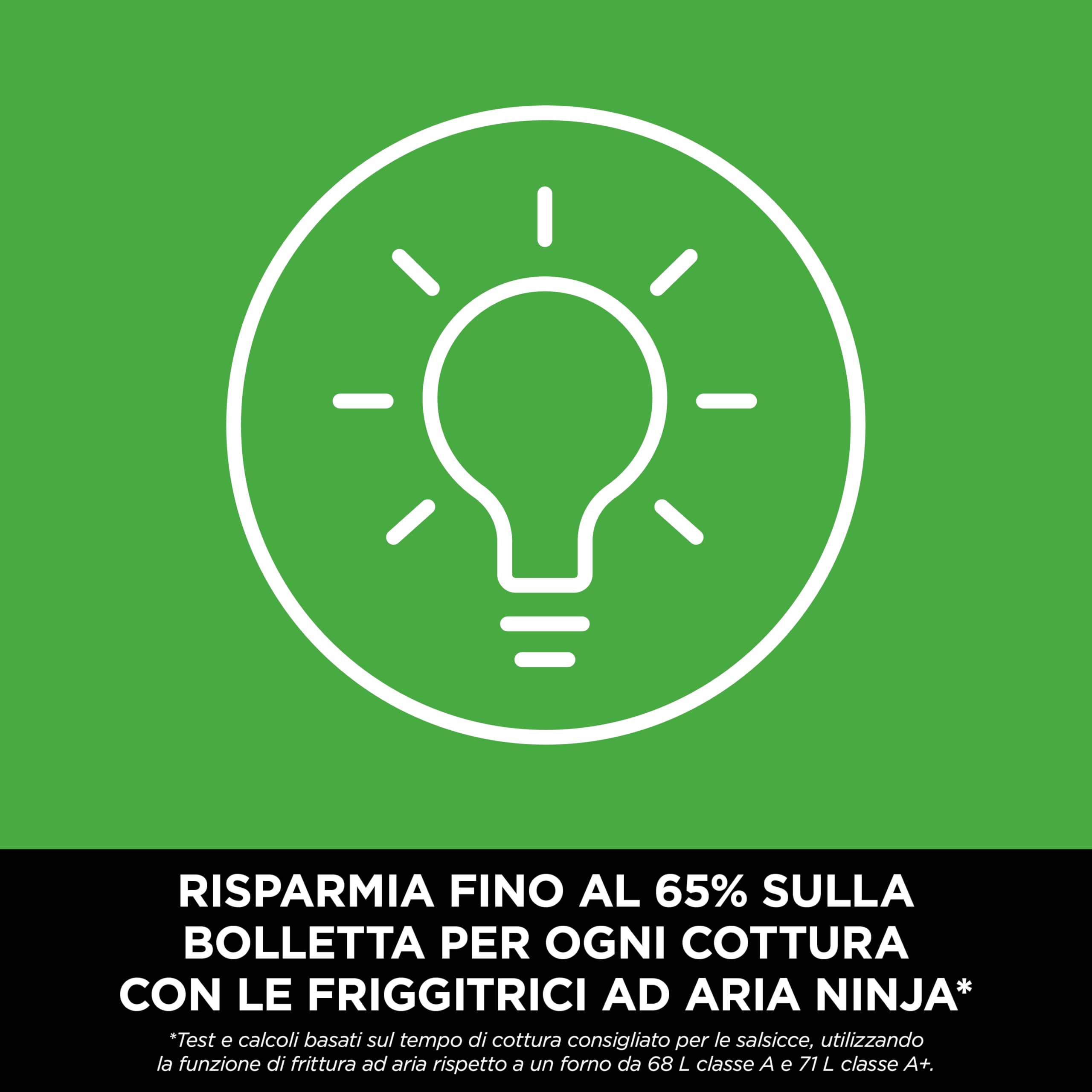 Ninja MAX Doppia Zona, Friggitrice ad Aria Digitale, Grigio/Piombo, DZ400EU | Cottura Senza Olio in 2 Cestelli Antiaderenti, Lavabili in Lavastoviglie, Capienza Totale 9,5L