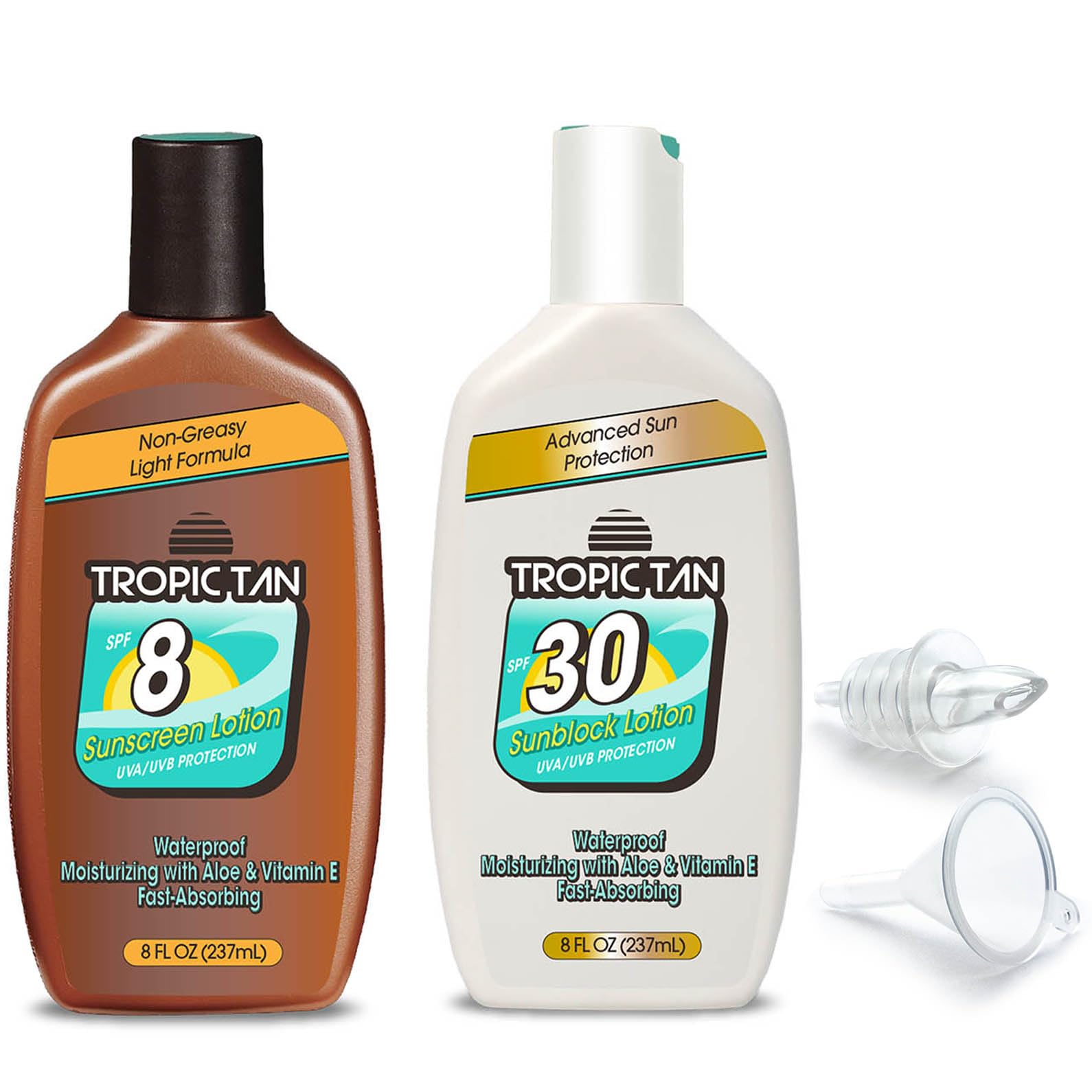 Gopong Tropic Tan Sunscreen Bottle Flask Pack 16 Oz Desertcart