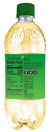 Hal's New York Original Ginger Ale, 20 Fl Oz Bottles (Pack of 24)