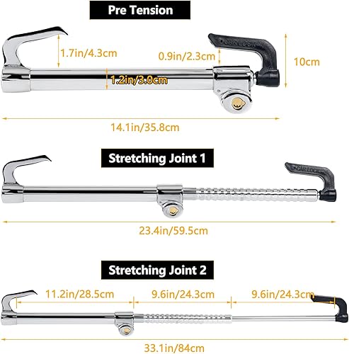 Miniatura 2 de Wisamic Steering Wheel Lock for Car Anti-Theft, Clutch Brake Pedal Lock for Truck SUV Van, Double Protection Security with 3 Keys