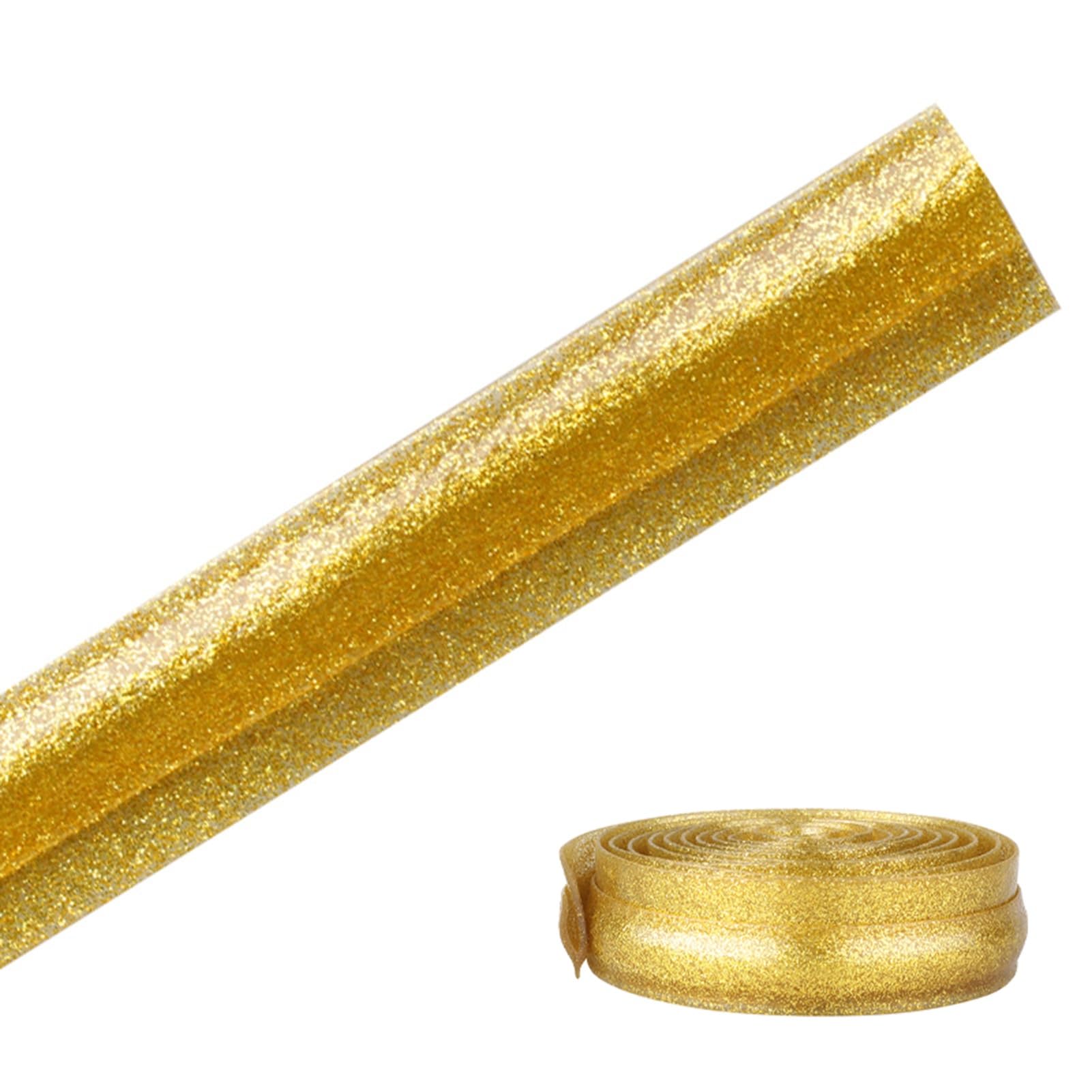 Ribete decorativo antideformación for bordes de alfombras(Gold,12m (39.4ft))