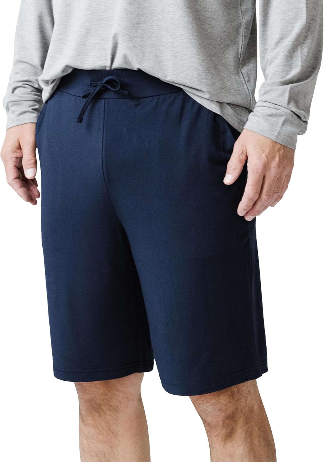 Cozy Earth Men’s Stretch-Knit Pajama Shorts - Breathable Temperature Regulating 95% Viscose from Bamboo Blend