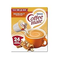 Vista 1 de Coffee-mate Crema Líquida para Café en Formato Individual, Avellana, 24 Unidades (Paquete de 4)