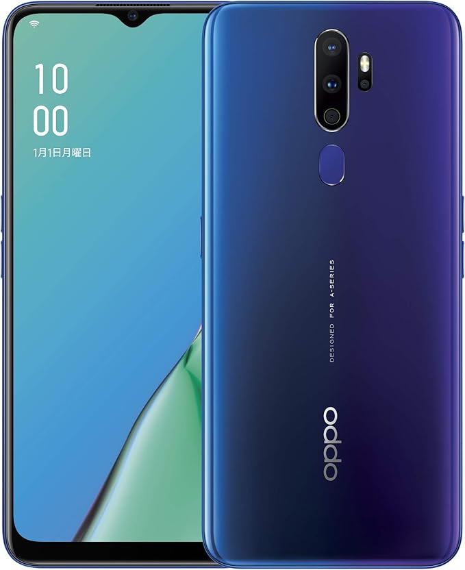 OPPO AX7 SIMフリー 楽天アンリミット対応 楽天モバイル ブルー
