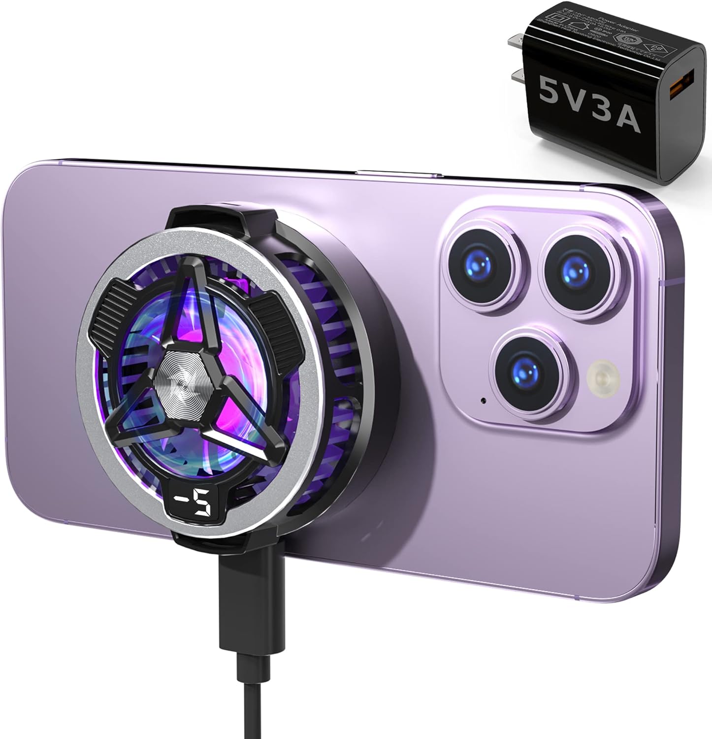 Amazon.co.jp MTS SL05 Smartphone Cooling Fan with Adapter, Peltier Element, iPhone Cooler, 15 W