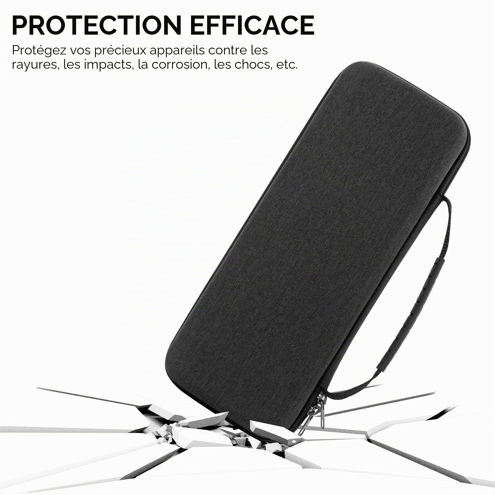 Linkidea Étui de Voyage Rigide pour Clavier Compact 60%, Ordinateur 61 Touches sans Fil/Filaire - Boîte de Transport de Protection - Compatible avec Razer Huntsman Mini 60%, Logitech G Pro X 60,