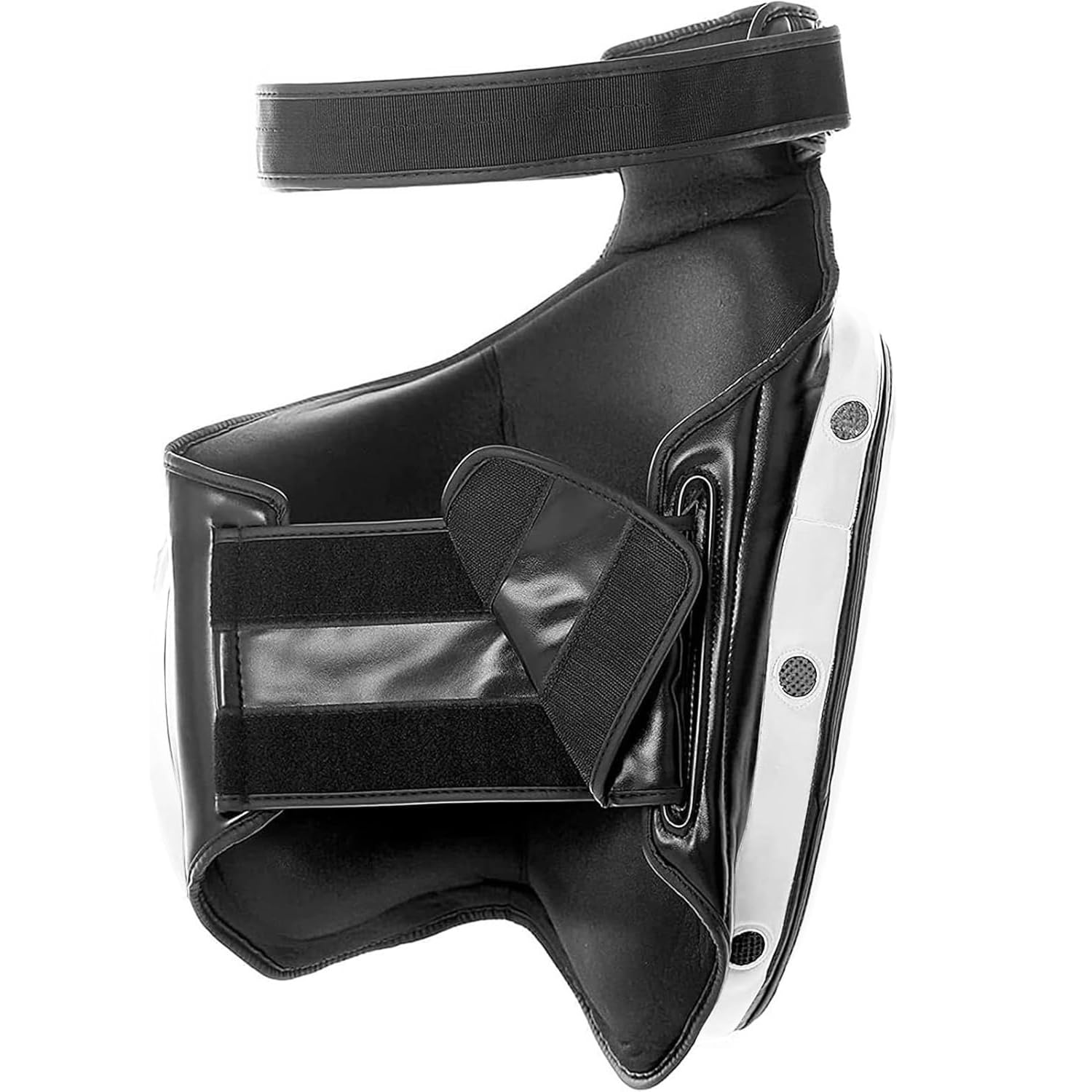 Generic Set di protezioni per inguine e cosce per Muay Thai/MMA, cuscinetti ammortizzanti da 10 cm, cinghie regolabili e protezione multistrato (60 cm)