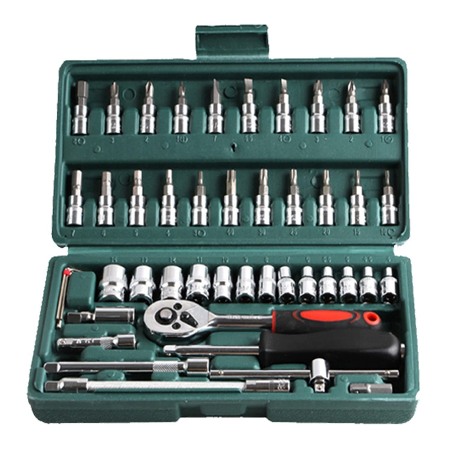 Narzędzie do naprawy pojazdów Zestaw nasadek Uniwersalne narzędzie do naprawy samochodów Zestaw grzechotek Klucz dynamometryczny Bit kombinowany Zestaw kluczy Wielofunkcyjne narzędzia i gadżety dla