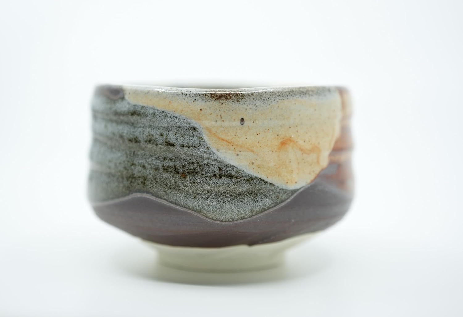 Matcha Tea Bowl – Authentic Japanese Chawan, matcha mixing bowl - Handcrafted Matcha Cup -Red Leaf Design, Made in Japan