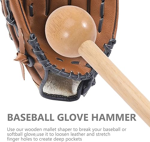 Miniatura 9 de Guante de béisbol Martillo de mazo, creación rápida de bolsillo, herramienta de modelado de guantes portátiles, construcción sólida, guantes de