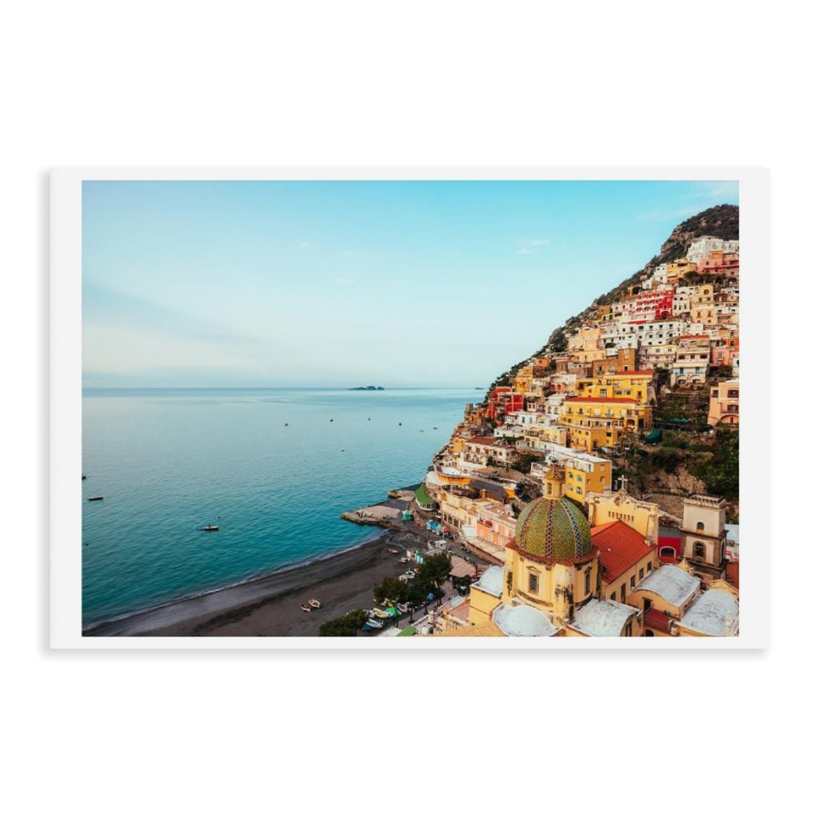 HEYANM Positano Print Amalfi Coast Italian Beach Wall Art Canvas Poster Wall Art Paintings for Living Room Bedroom Decoration Unframe 16x24inch