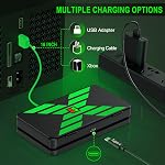 4x5520mWh Controller Battery Pack for X-Series X/S, Rechargeable Battery for X1/One S/X/One Elite Controller Charger Batteries