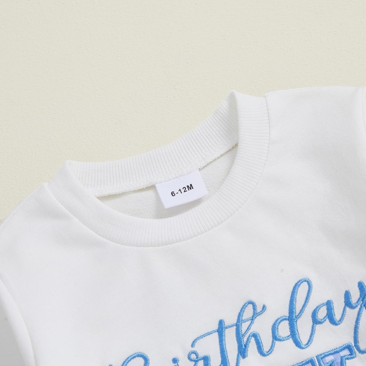 Toddler Baby Boy Birthday Outfit Letters Print Long Sleeve Crewneck Sweatshirt and Pants Cake Smash Outfit Clothes - Image 4