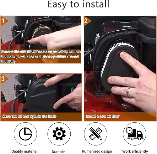 Miniatura 3 de 593260 798452 334404 Filtro de aire, 4247 5432 5432k 09P00 09P702 Piezas del motor Cortacésped Filtros de repuesto para filtro de aire, 500EX 550EX