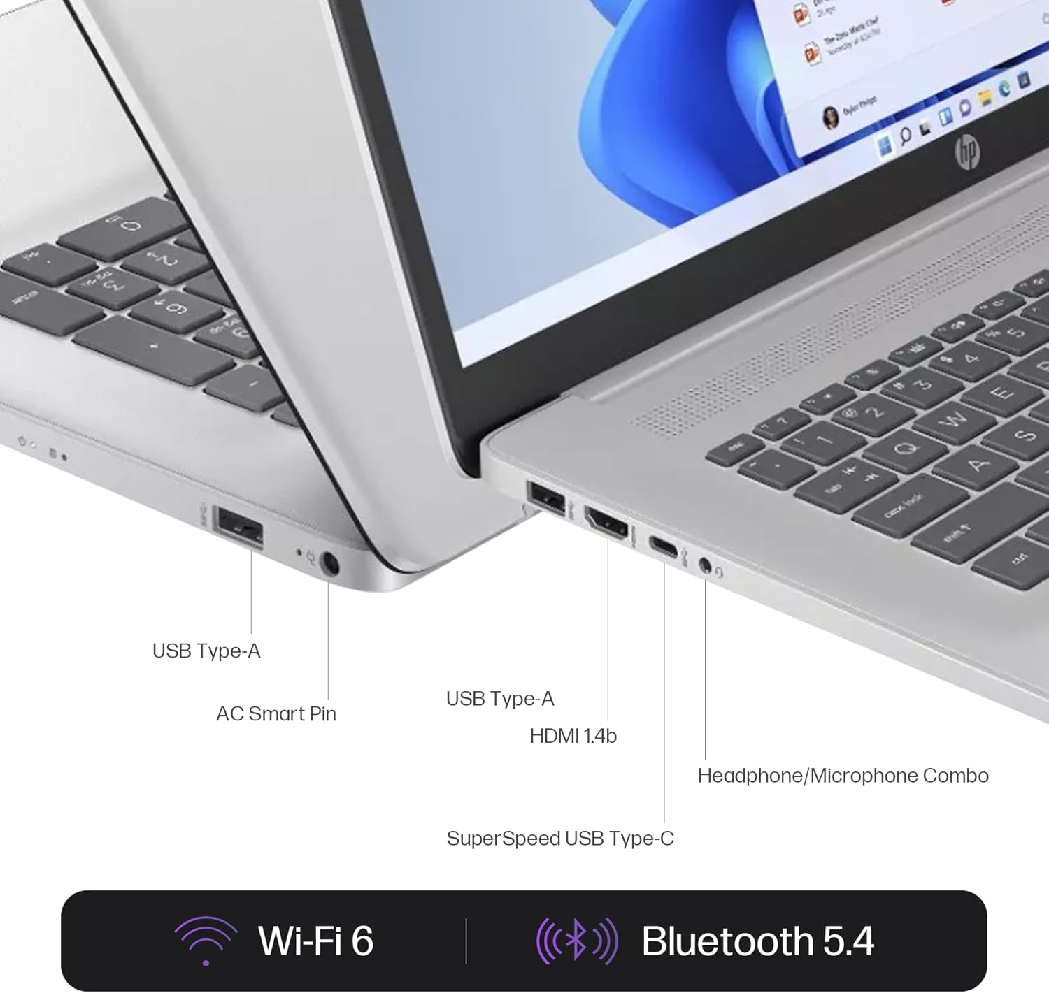HP 17 inch Touchscreen Laptop Computer 2026, 32GB RAM, 1TB SSD, AMD Ryzen 5 7430U(Max 4.3GHz), Windows 11 Pro, Copilot AI, 17.3” HD+ Touch Display, Wi-Fi 6, Bluetooth 5.4, HD Cam, Accessories
