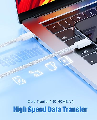 Miniatura 5 de Cable de carga rápido para iPhone Apple 13 12 14 certificado Apple MFi enchufe de cargador de pared USB C de 20 W y cable USB a Lightning de 10 pies