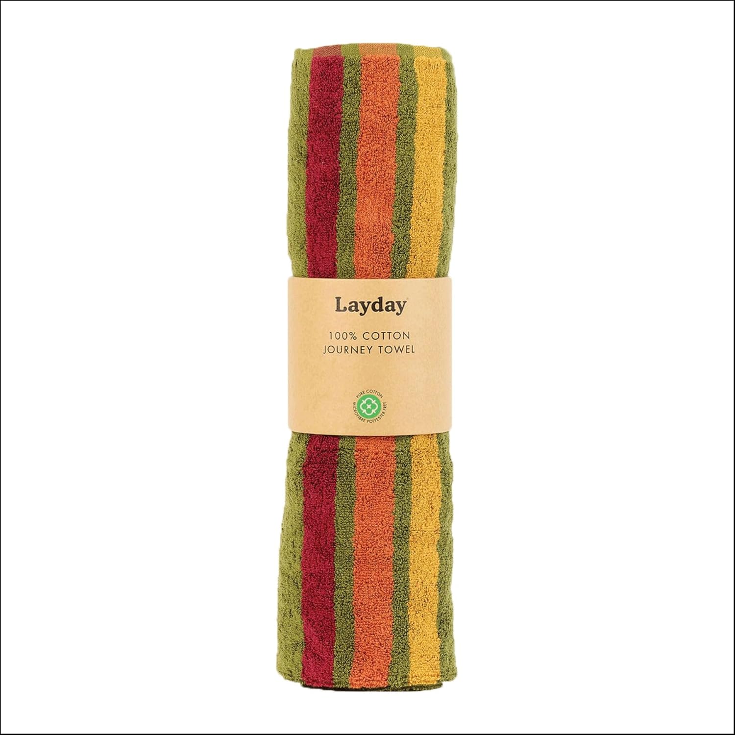 Layday Pontoon Meadow Organic Cotton Travel Towel for Surfing & Backpacking