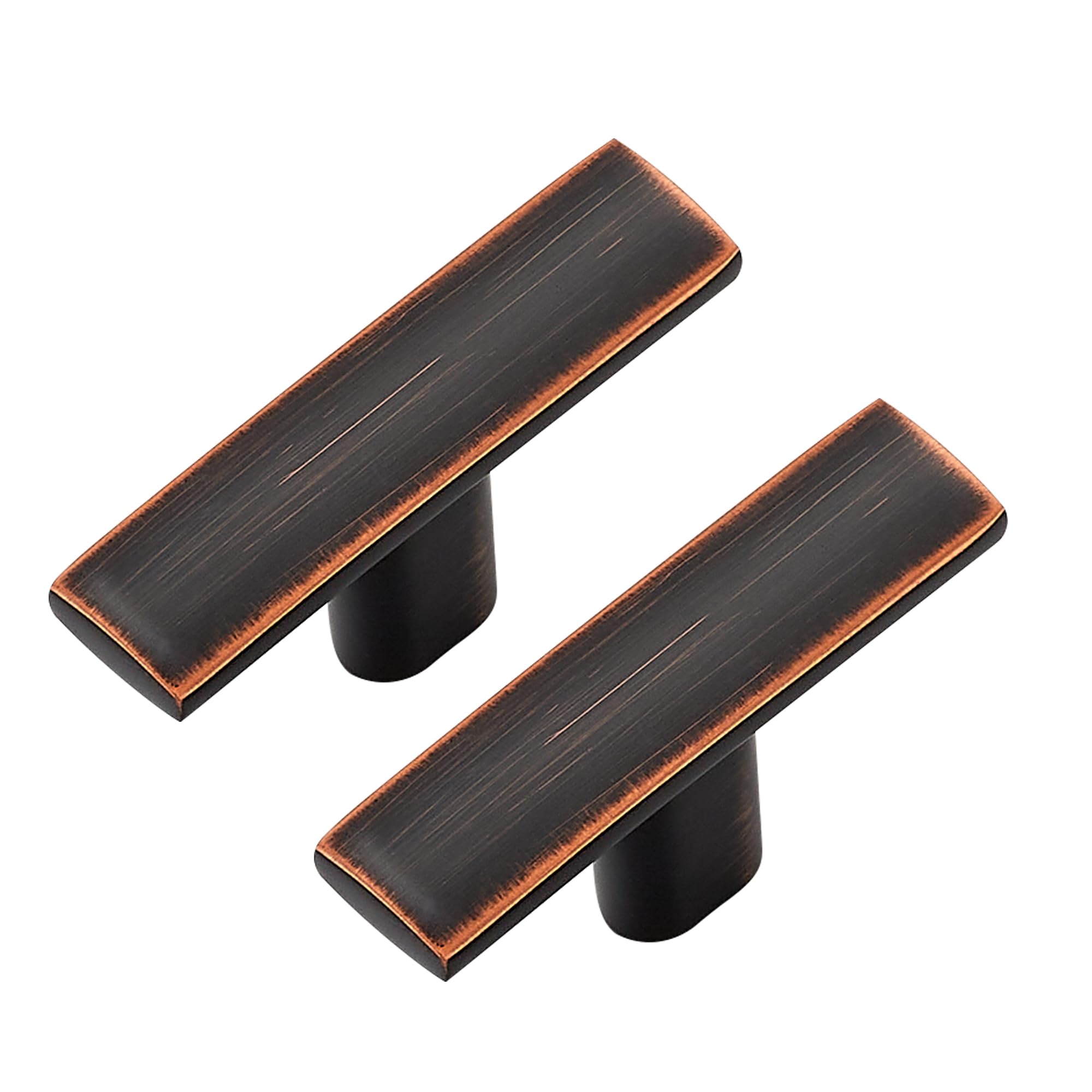 ASKANO 30 Pack 1-1/2 Inch Oil Rubbed Bronze Cabinet Knobs Brushed Bronze Drawer Knobs Rectangular Bronze Cabinet Pulls, ZK2206 Kitchen Hardware For Cabinets Drawers Bedroom Dresser Cupboard Bathroom