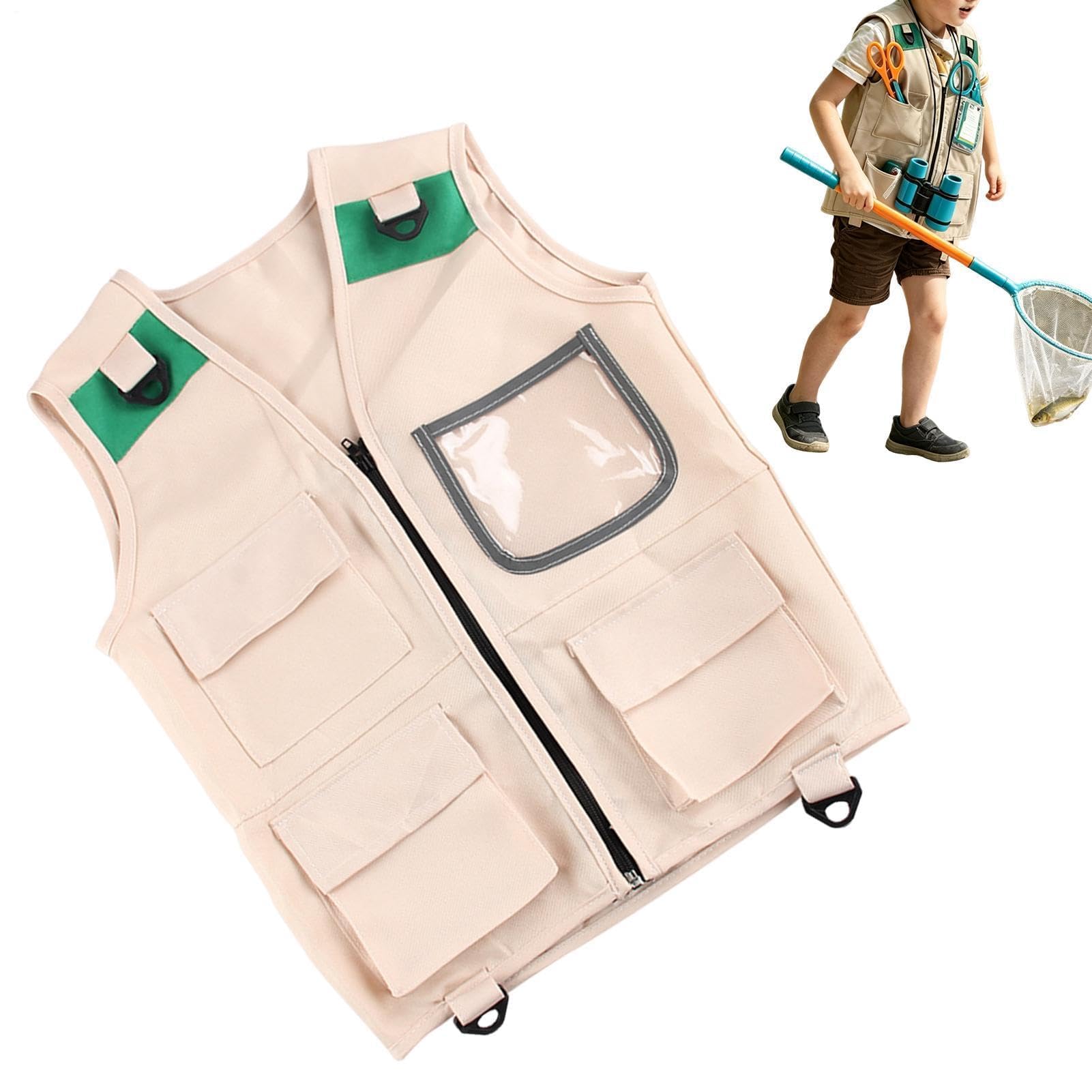 Disfraz de safari para niños, chaleco de bolsillo, perfecto para carnaval, fiestas temáticas y actividades al aire libre