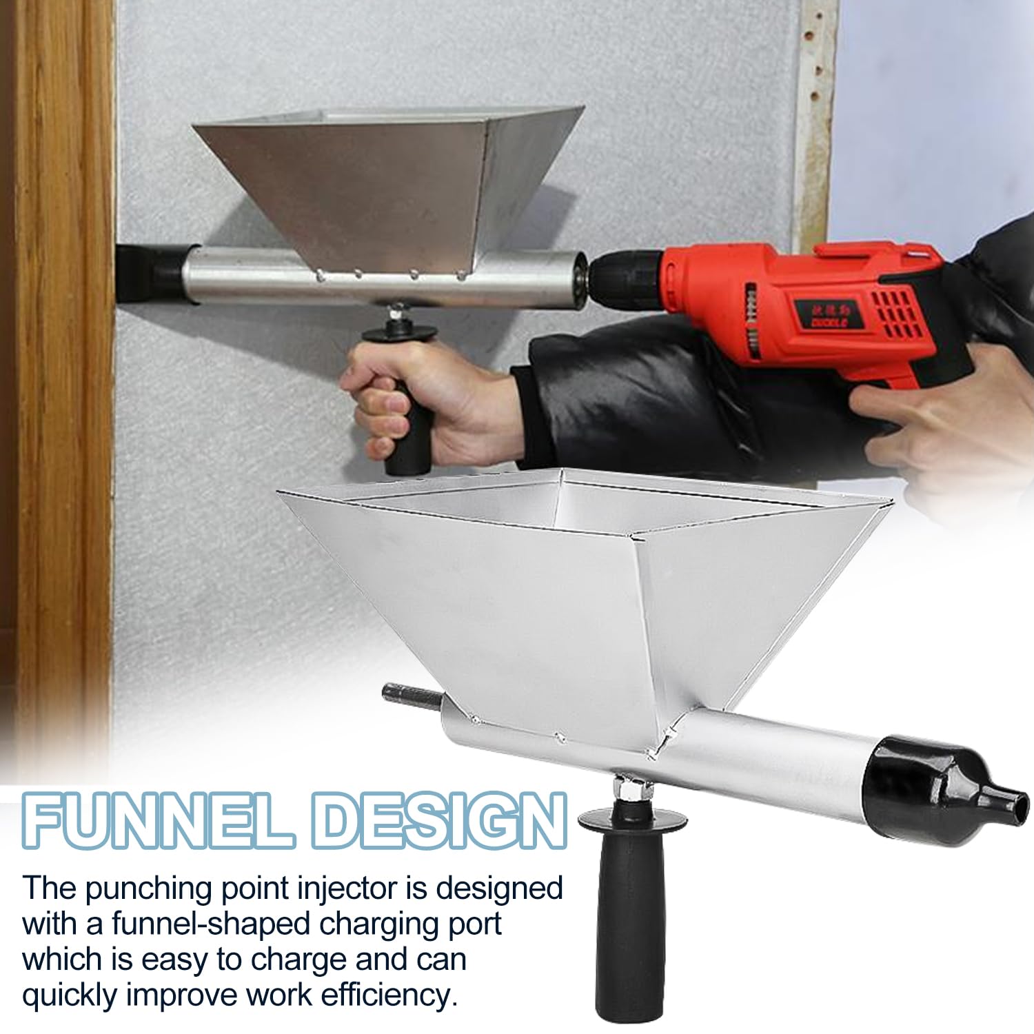 Pistola Per Malta Elettrica - Fugatrice Per Cemento Rapido Con 4 Ugelli - Per Pavimenti, Muri E Giunti