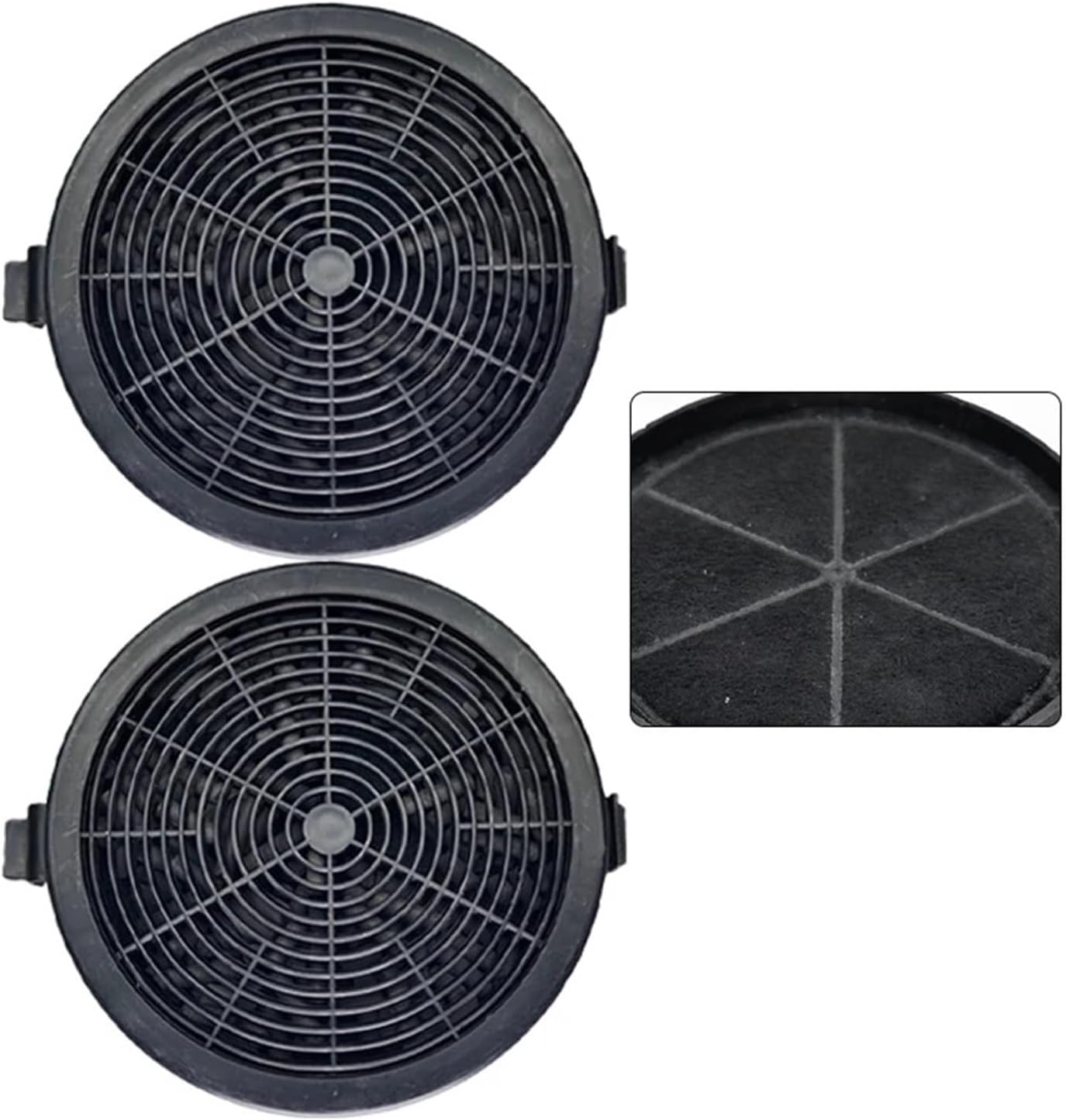 114MM X 114MM X 20MM Filter Kitchen Use Range Hood Activated Carbon Filter 2PCS Kitchen Range Hood Parts