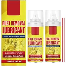 2Set Rust Removal Lubricant Spray, Rust Remover Lubricant Spray