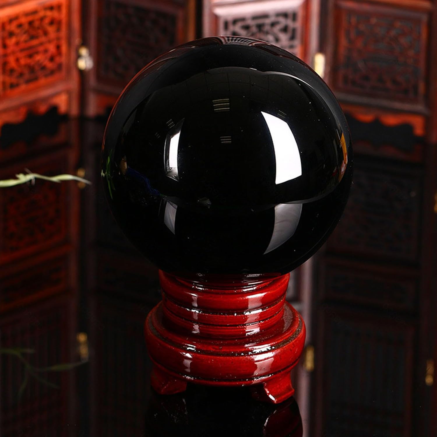 Crystal Obsidian Crystal Ball Gemstone Sphere Stones for Fengshui Ball,Crystal, Divination Sphere,Home Decoration,160mm
