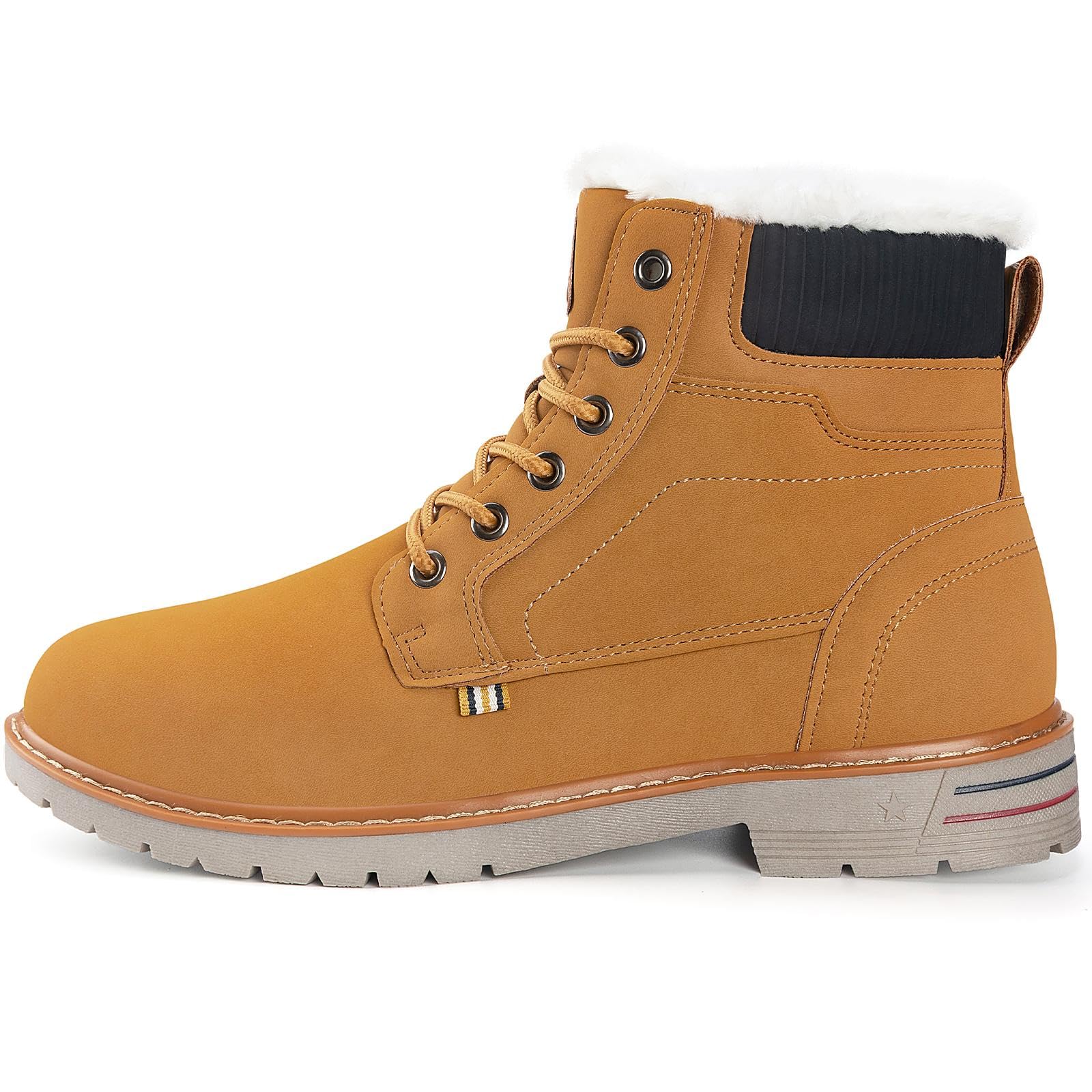 Mishansha Scarpe Uomo Stivaletti da Trekking Eleganti Scarpe da Ginnastica Stivali da Escursionismo Invernali Impermeabile Outdoor