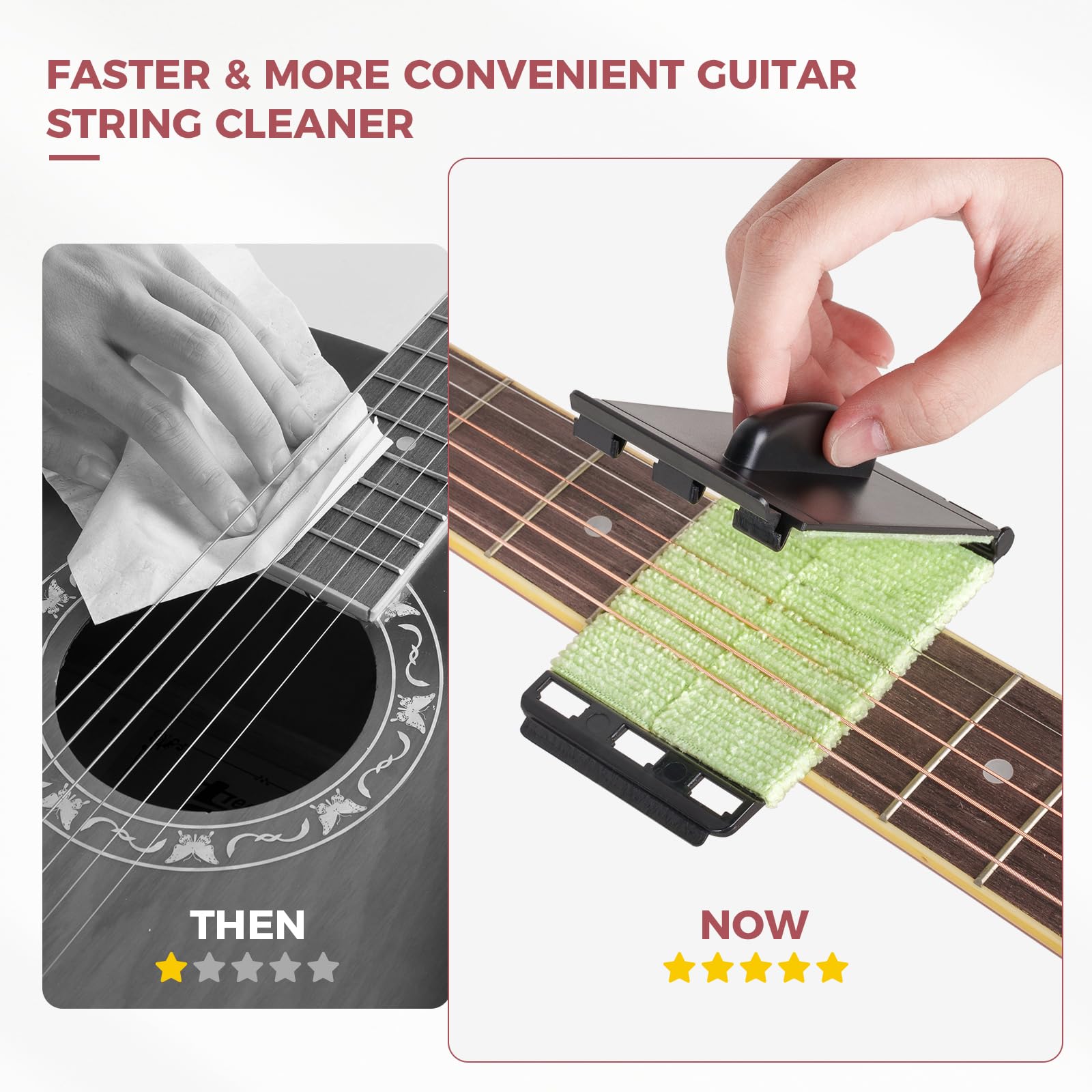 Cejilla de guitarra, afinador, colgador de pared para guitarra, púas de guitarra, limpiador de cuerdas de guitarra, kit de accesorios para guitarra, violín, bajo, ukelele