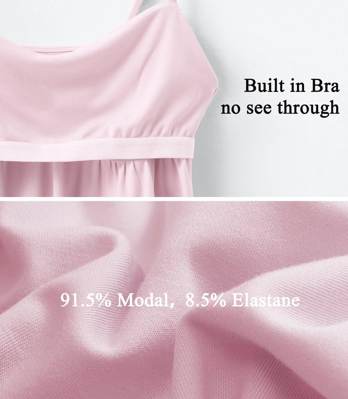 OMKAGI Cute Peplum Camisole Tops for Women Built in Bra Sleeveless Going Out Tank Top - Image 5