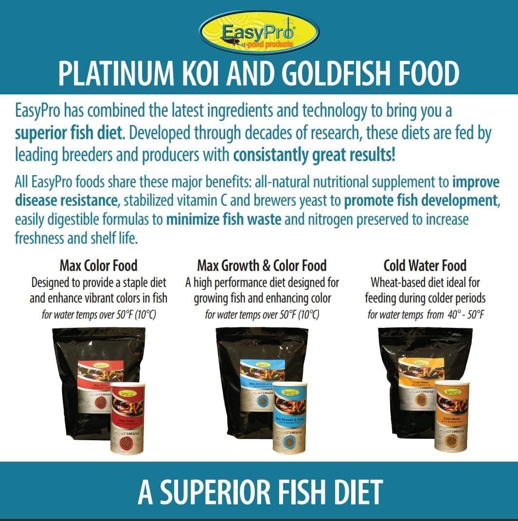 EasyPro PG33 Platinum Koi & Goldfish Food, 33 lb