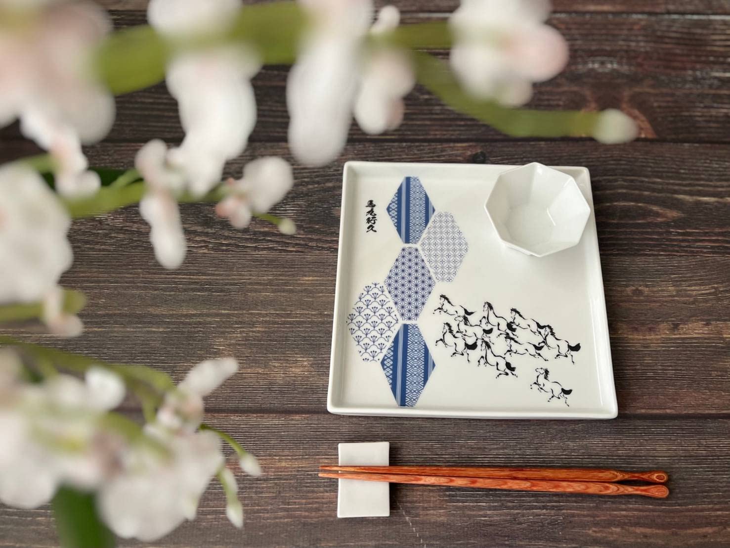 Amazon.co.jp: ポーセラーツ 転写紙【白磁用】和柄3種類転写紙 藍色 A3