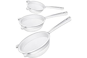 3 PCS Colador De Plastico Nylon Mesh Strainer Colander