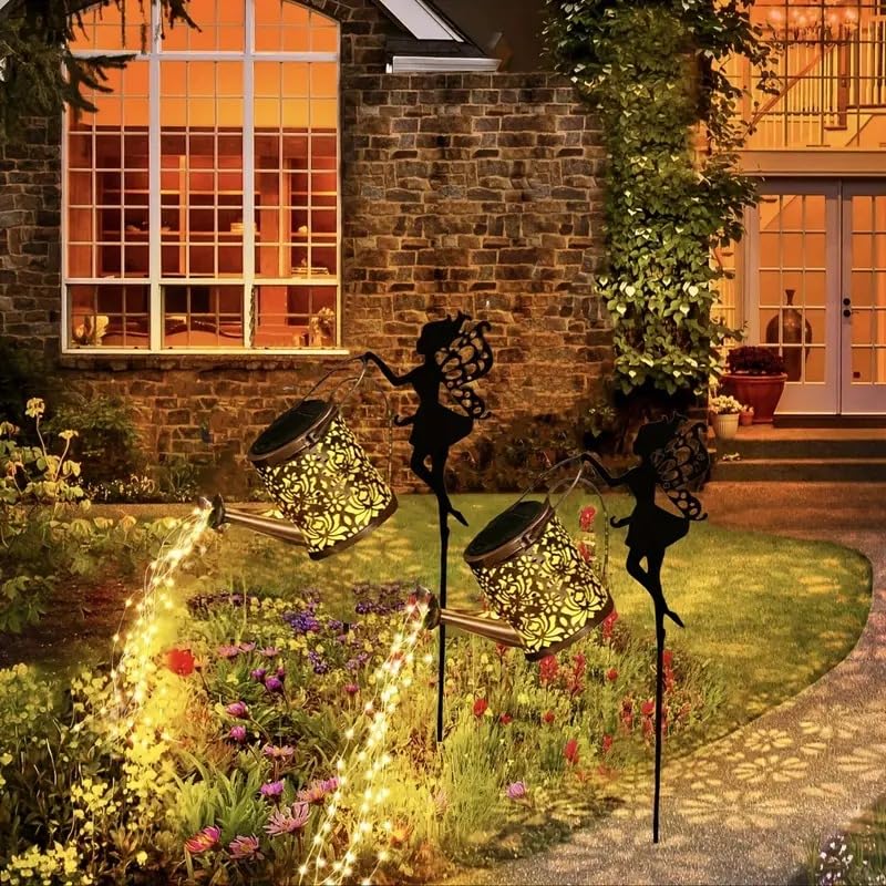 Amazon.co.jp: ガーデン ライト フェアリー 妖精 ウォーターフォール