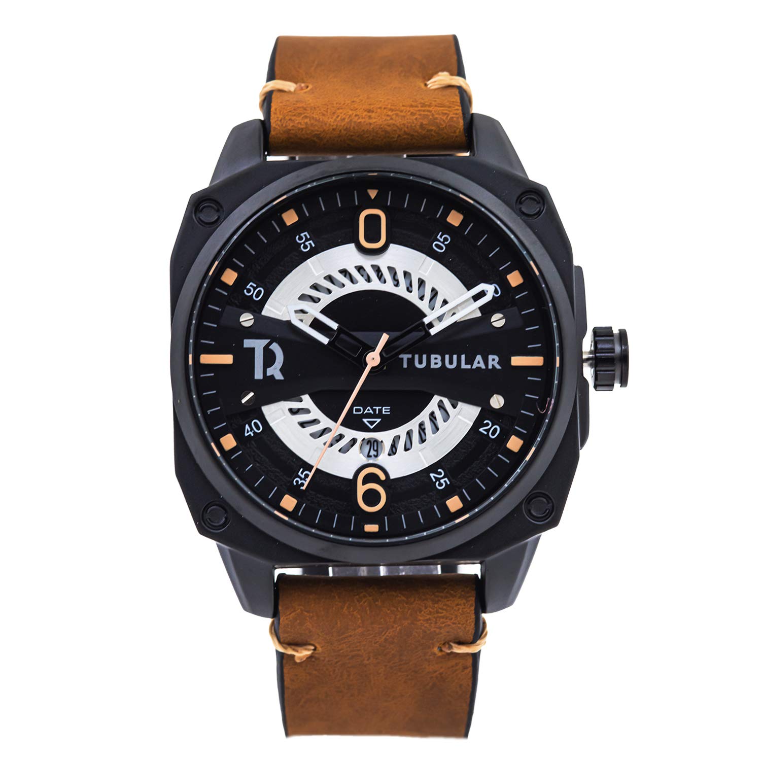 TUBULAR - Square Analog Wrist Watch with Date (B0854L3G7F) Amazon Price History, Amazon Price Tracker