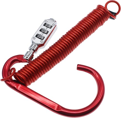 Candado para casco de motocicleta, combo de cable disuasorio de robo brillante de 8 pies, para motocicleta, scooter, bicicleta de calle, lo