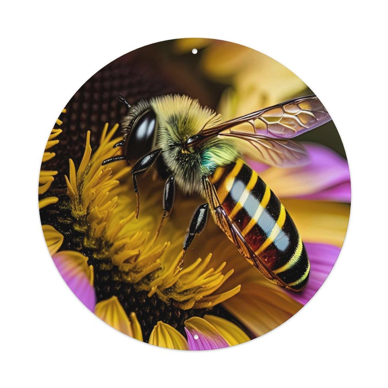 Animal Sulawesi Bee Vintage Metal Tin Sign Plaque Wall Decor for Cafe, Club Bar, Office, Garden Metal Poster 8x8Inch