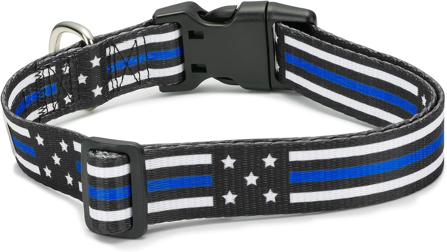 thin blue line dog collar amazon