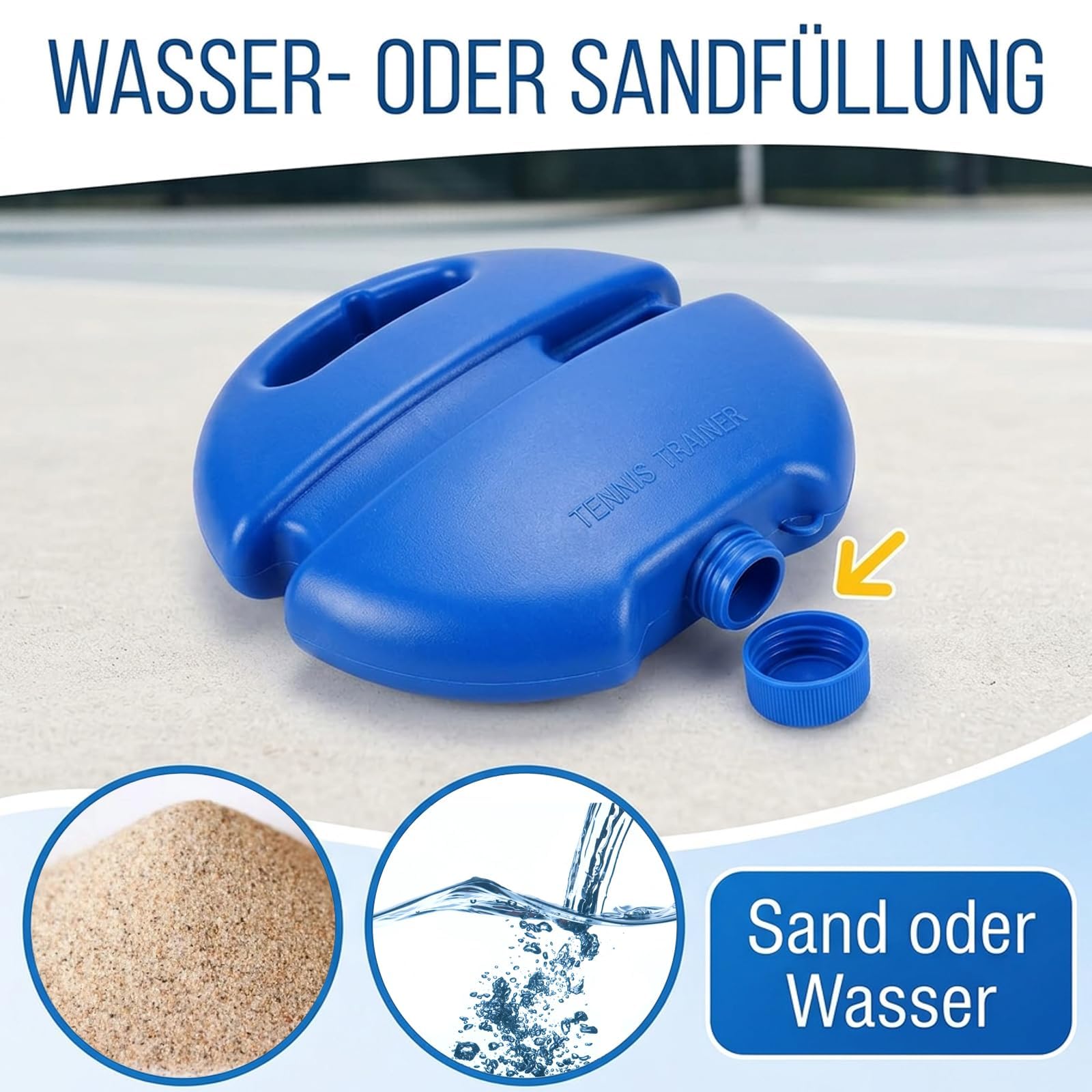 5 Stück Tennistrainer Set, Tennis Übungsgerät mit 2 Bällen und 2 Schnüren, Tennisball mit Schnur zur Schlagtechnik- und Koordinationsübung, ideal für Garten und Zuhause