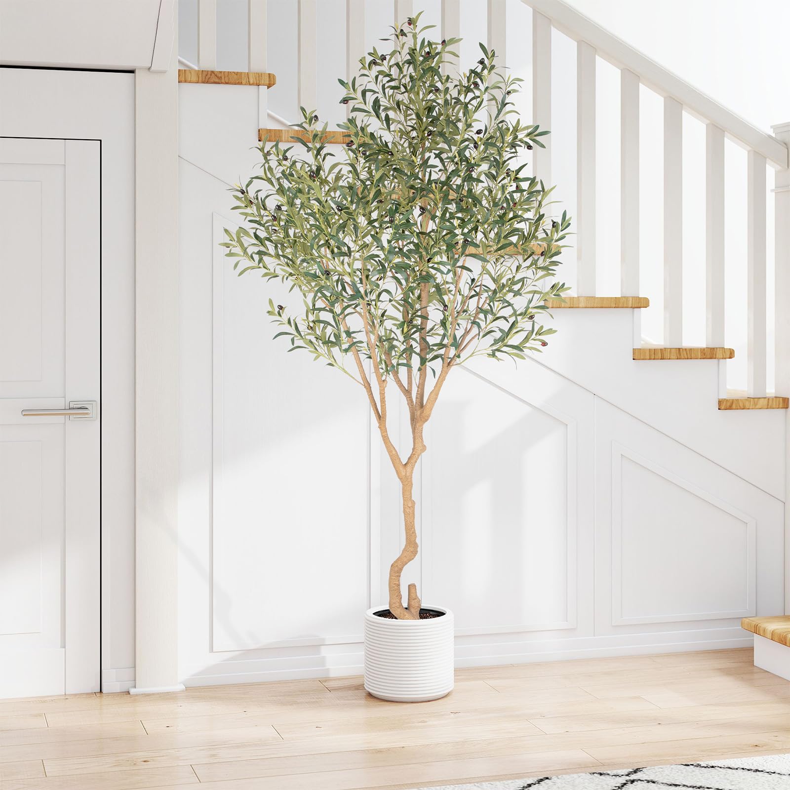 Amazon.com: Nafresh Tall Faux Olive Tree，8ft（96in） Realistic