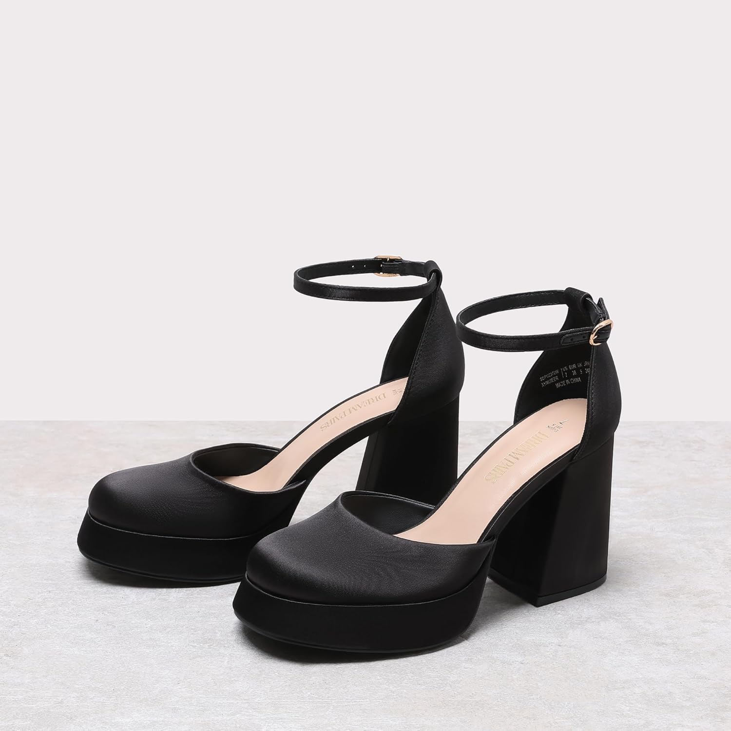 DREAM PAIRS Women's Chunky Platform High Heels Closed Toe Block Ankle Strap Dress Wedding Party Pumps Shoes - Image 7