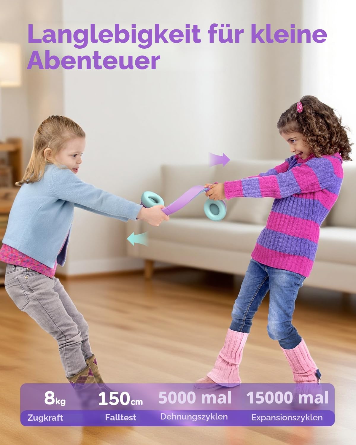 iClever Noise Cancelling Bluetooth Kopfhörer Kinder, 60 Spielzeit, Sichere Lautstärke 80 dBA, Typ-C-Schnellladung, Bluetooth 5.4, Kinder Kopfhörer mit Mikrofon-AUX-Kabel für iPad, Lila
