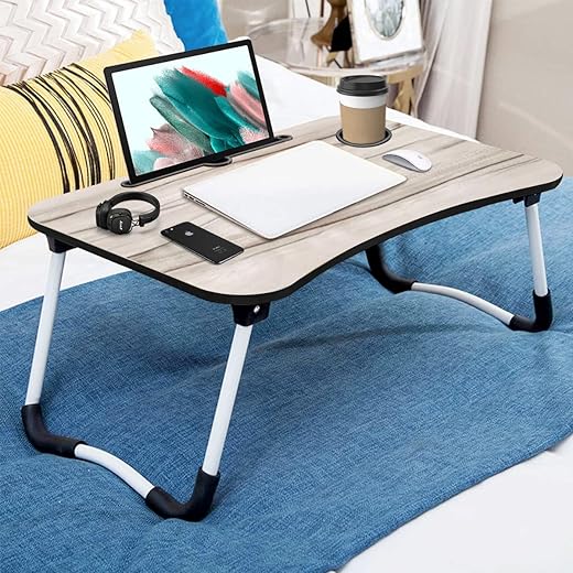 Sattva Portable Folding Laptop Table | Bed Table for Adults...