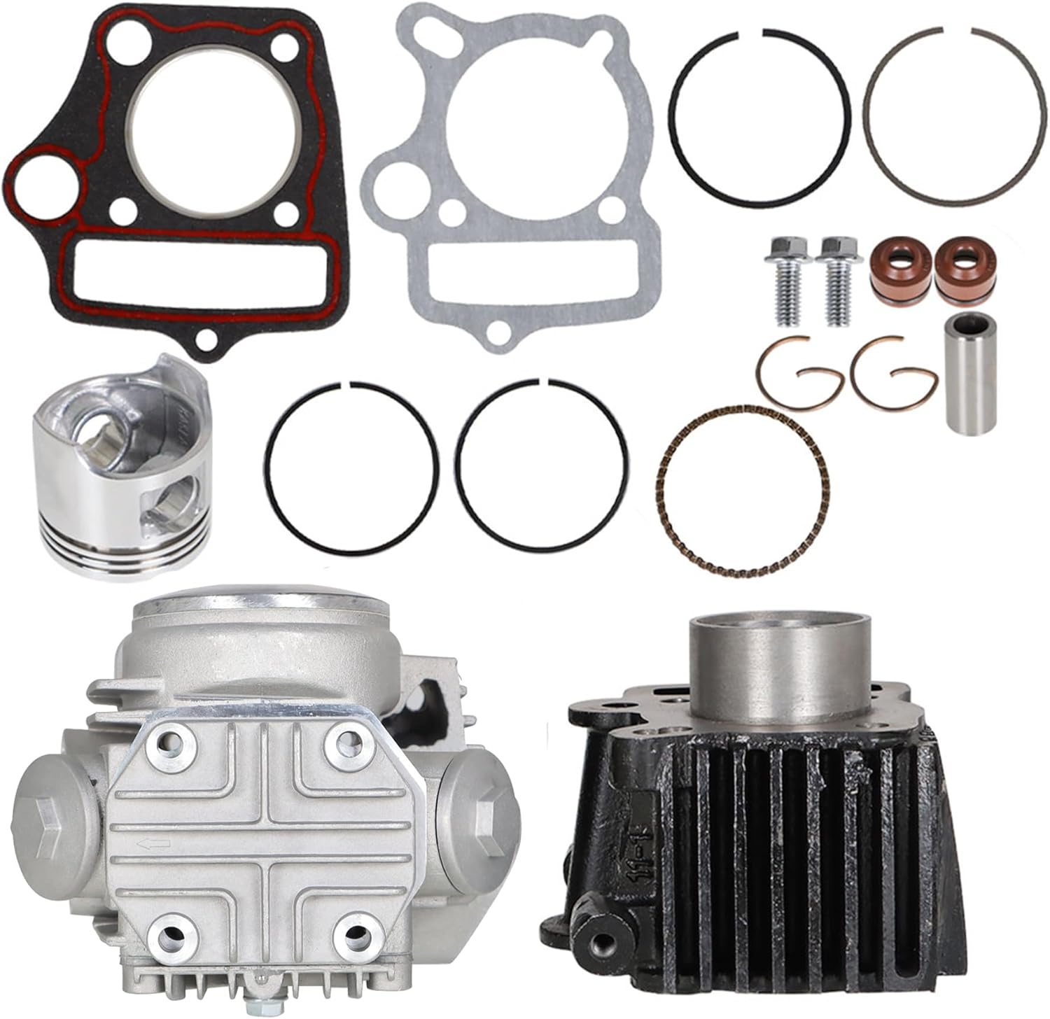 marddpair 39mm Cylinder Head Piston Engine Kit Replacement For Honda Z50R XR50 CRF50