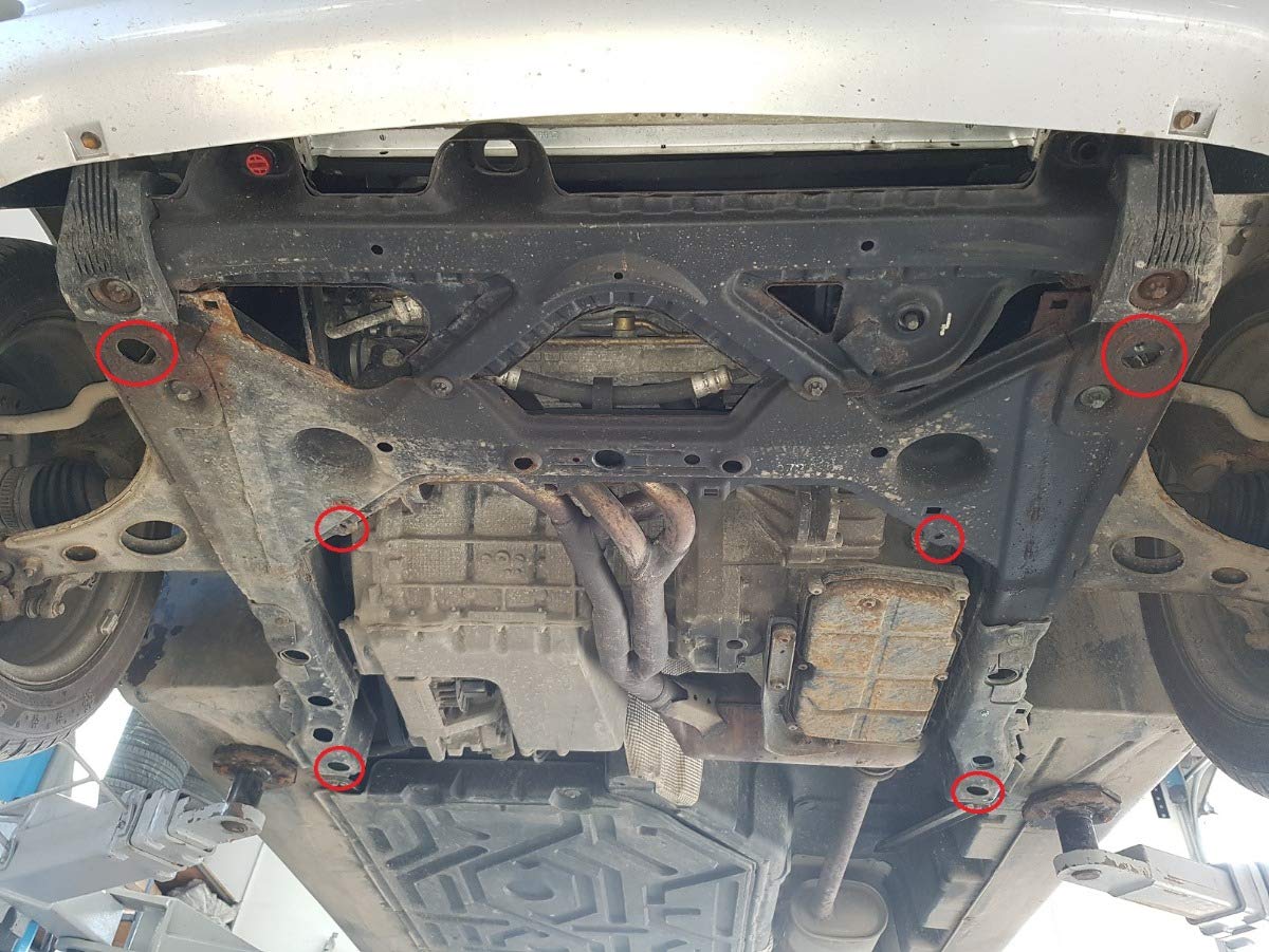 Protezione motore in metallo compatibile con Mercedes Classe A W168 (1997-2004)