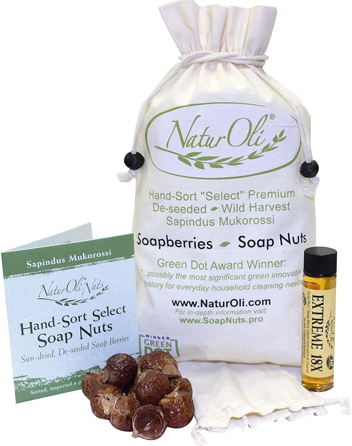 NaturOli Soap Nuts/Soap Berries. - 0.45kg - "Select" seedless USDA ORGANIC - Rated "best" eco-friendly, natural detergent. Hypoallergenic & fragrance free. Green Dot Awards Winner - "EXTREME 1...