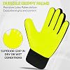 Guantes de arquero para jóvenes, guantes de fútbol para niños con doble protección de muñeca y palma de agarre súper de 4mm 5