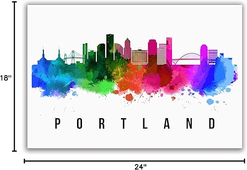 Vista 169 de Póster de Atlantic City Skyline New Jersey, pintura de paisaje urbano de Atlantic City, póster de Atlantic City New Jersey, impresión de paisaje